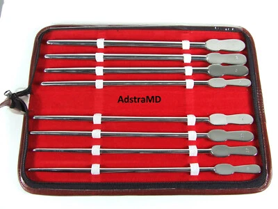 Juego de 8 piezas de instrumentos quirúrgicos de ginecología Dittel sonidos uretrales Foto 1 de 4