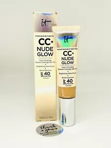 NWB IT Cosmetics CC+ Nude Glow Color Correcting Skin Tint - Neutral Medium - NIB - Picture 1 of 4