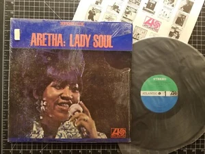 ARETHA FRANKLIN Lady Soul LP 1968 IN SHRINK w/ INNER 1st Press ATLANTIC Soul CT - Picture 1 of 7