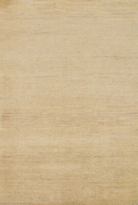 Durable Contemporary Gabbeh Solid Design Wool Rug - Made to Last! 3x5 ft - Image 1 of 4