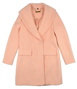 Damen IMAN Platinum Collection Schlaufe Wolle Stadtmantel Größe S pink - Bild 1 von 20