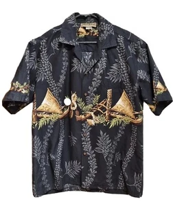 Blue Hawaii Men's Vintage Short Sleeve Shirt Made In Hawaii Size Medium Summer - Picture 1 of 5