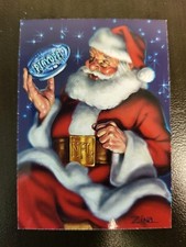 1995 Playoff Santa Claus Happy Holidays Christmas Football Card