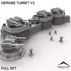 Defense Turret V2 - Grimdark Gothic Wargaming Tabletop - Picture 1 of 10