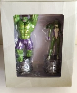 MARVEL EAGLEMOSS SCACCHI COLLEZIONE FIGURA HULK E SHE HULK AJG/1061 AJG/2570 - Foto 1 di 2