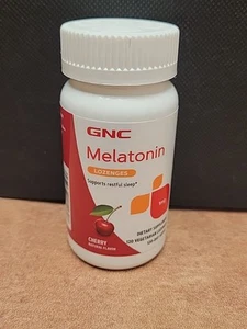 GNC Melatonin Lozenges 1 Mg Cherry 120 Ct- Exp. 08/2026 - Picture 1 of 7