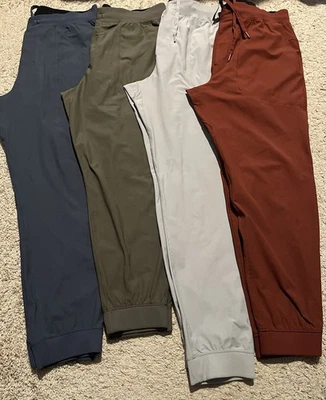 Lote de 4 pantalones de chándal ABC Lululemon para hombre XL-28-32"L (M5A85S) (M5AMZS) (M5AQLT) Foto 1 de 4