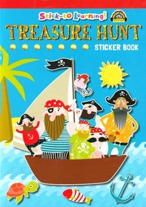 Stick-to Learning! - TREASURE HUNT Sticker Activity Educational Book Sing-A Long - Picture 1 of 6