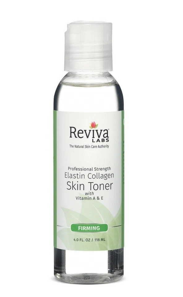 Reviva Elastin Collagen Skin Toner com Vitamina A e E 4 oz Líquido - Imagem 1 de 1