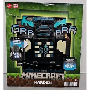 Neu mit Etikett Minecraft Warden von Mattel Battle Lights Sounds Pixel - Bild 1 von 5