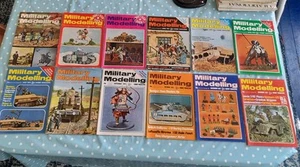 Vintage 1973 Military Modelling Magazines X 12 Full Year - Picture 1 of 19