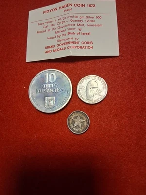 FOREIGN SILVER, Lot of THREE Foreign Siver Coins - Image 1 of 2