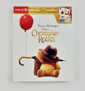 Christopher Robin Blu-Ray DVD Target Exclusive Storybook Limited Edition Pooh - Picture 1 of 6