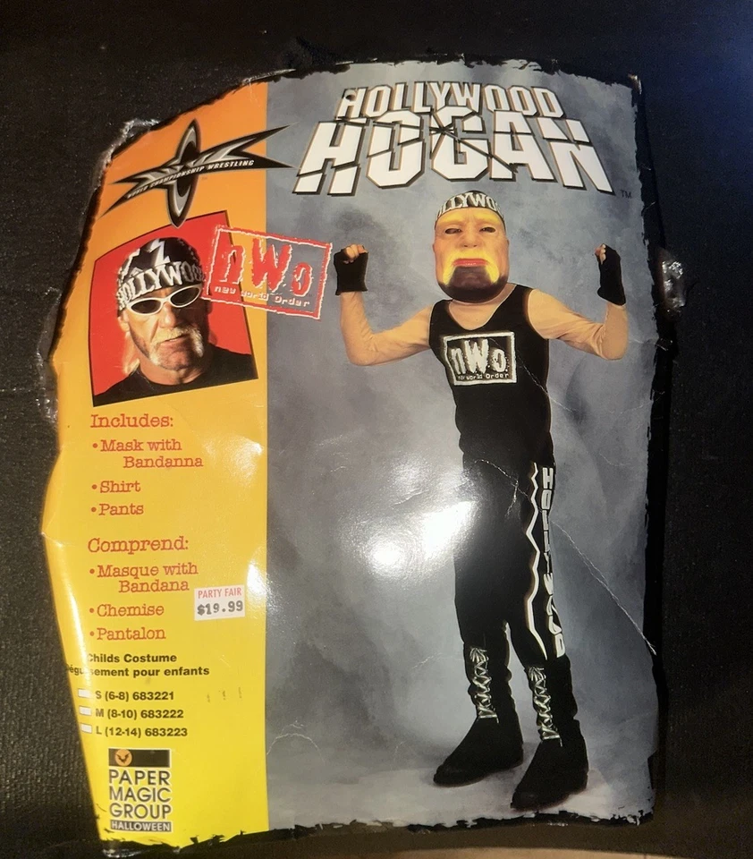 WWE/WCW Kids Complete Hulk Hogan/Hollywood Hogan Costume Vintage - Image 1 of 1