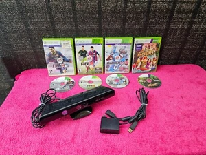 Microsoft Xbox 360 Kinect Sensor Bar With 4 Kinect Sports Video Games Bundle - Picture 1 of 6