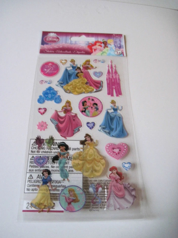Scrapbooking Stickers Crafts Disney Princesses Castle Cinderella Belle Beauty