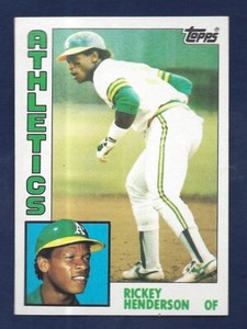 1984 TOPPS #230 RICKEY HENDERSON A'S HOF  RAZOR SHARP .99 SHIP G621