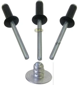 Multi Grip Small Head FLAT BLACK Rivets Pop Rivet 50ct 3/16" Multi-grip IMCA - Picture 1 of 3