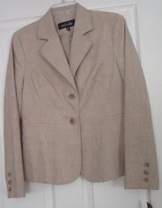 **RAFAELLA SUIT JACKET BLAZER LADIES SIZE 6 STONE 2 WAY STRETCH MSRP:$100.00 NWT - Picture 1 of 1
