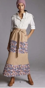 Anthropologie Sachin & Babi 6 Jacquard Tiered Maxi Skirt Belted - Picture 1 of 5
