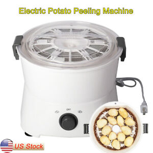 Automatic Electric Potato Peeler Auto Potatoes Peeling Kitchen Machine Easy Wash