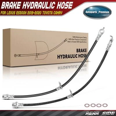 Manguera hidráulica de freno trasero nueva 2 piezas para Toyota Camry 2018-2020 Lexus ES350 Avalon Foto 1 de 4