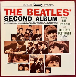 Beatles Second Album Rare 33 1/3 Stereo Juke Box EP with Cover - Picture 1 of 4
