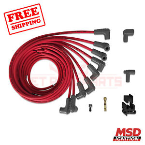 MSD Spark Plug Wire Set compatible with Lincoln 1977-1979 Mark V