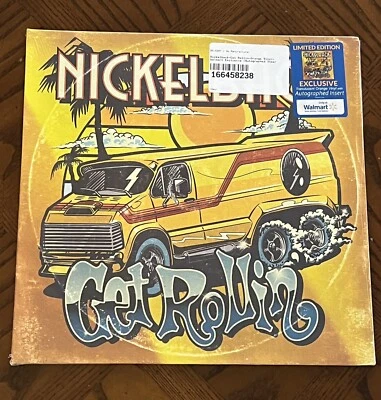 NICKELBACK Signed VINYL Insert Album LP Factory Sealed Ltd Ed Translucent Orange Foto 1 de 4