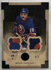 2013-14 Artifacts Jerseys Patch Tags Black Bryan Trottier Patch #5/5 - NM-MT