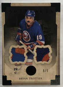 2013-14 Artifacts Jerseys Patch Tags Black Bryan Trottier Patch #5/5 - NM-MT