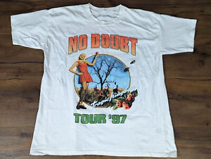 Vtg No Doubt Tour '97 Tragic Kingdom Cotton White All Size Unisex Shirt J842