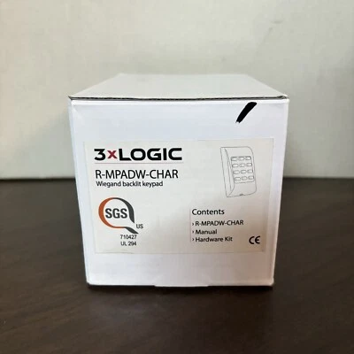 3xLogic R-MPADW-CHAR Wiegand Backlit Keypad