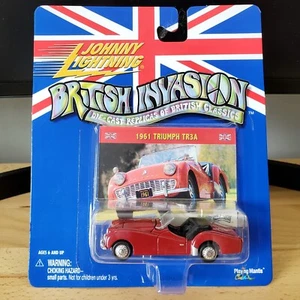 Johnny Lightning 1961 Triumph TR3A British Invasion Diecast 1:64 Red - Picture 1 of 8