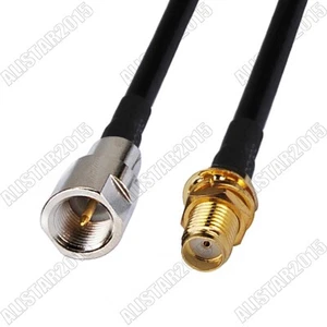 SMA Female Jack to FME Male Plug Lot RF Connector Wireless Pigtail Cable RG58 - Picture 1 of 3