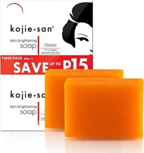 Kojic Acid Soap for Face and Body, Cosmetic Soap for Brightening 2x 65G =130G - Foto 1 di 3