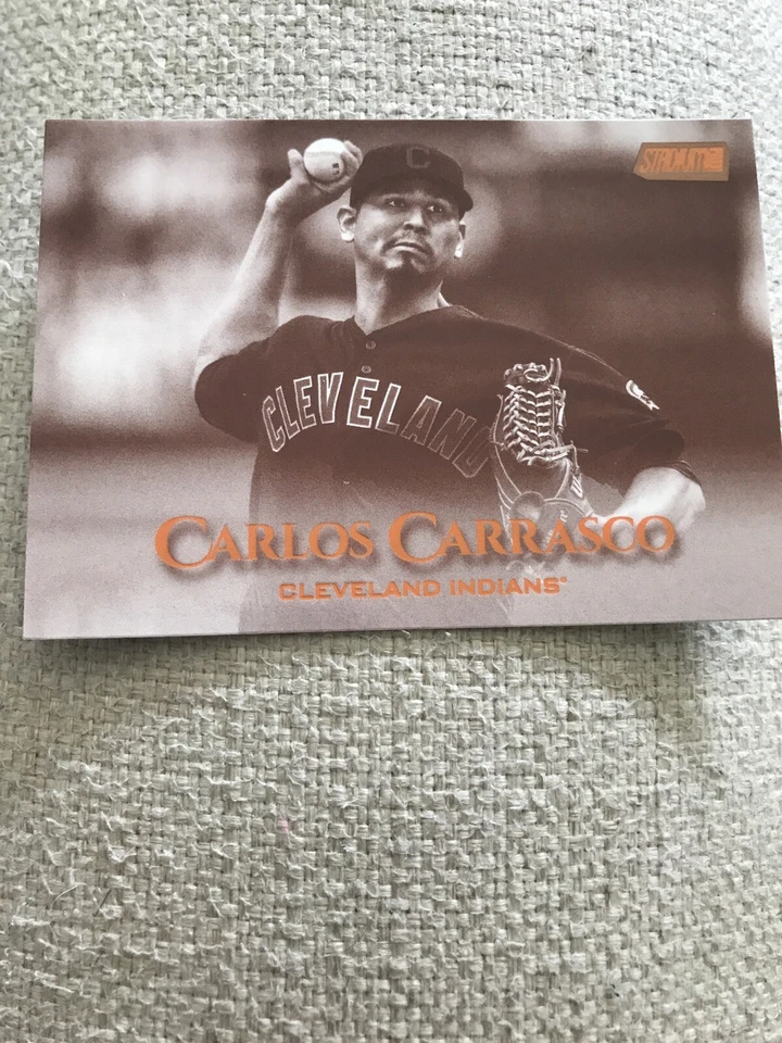 2019 Stadium Club Sepia #37 Carlos Carrasco Cleveland Indian - Image 1 of 1