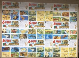 A Complete Set Of Brooke Bond Tea Cards Going Wild Starter Picture Sheets - Picture 1 of 4