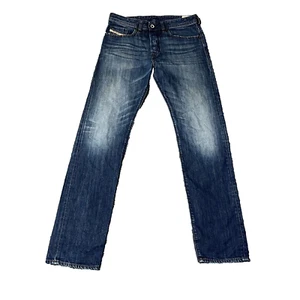 Diesel Mens Jeans Slim Tapered Dark Blue Denim Washed Faded Buster W30 L32 - Picture 1 of 15