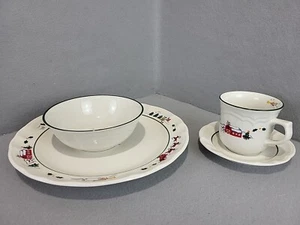 Pfaltzgraff Snow Village Christmas Set of 16 Piece Dinnerware Set Plates READ - Picture 1 of 19