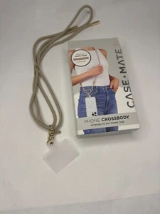 Case-Mate Crossbody Phone Rope - Taupe Adjustable Lightweight Fits All Cases - Picture 1 of 6