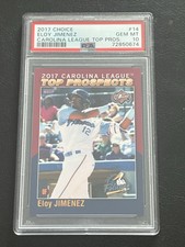 2017 CHOICE CAROLINA LEAGUE TOP PROSPECTS #14 ELOY JIMENEZ RC PSA 10 (POP 1)