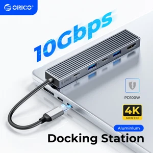ORICO 10Gbps Type C HUB to USB3.2 HDMI 4K60Hz PD 100W Adapter for Mac - Picture 1 of 8