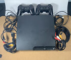 Sony Playstation 3 Ps3 Cech2501a Console 2 Controllers And Cables