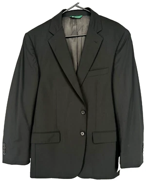 Chaqueta Traje Brooks Brother Para Hombre Talla 42S Negra Calce Clásico Mezcla de Lana Elastizada Foto 1 de 4