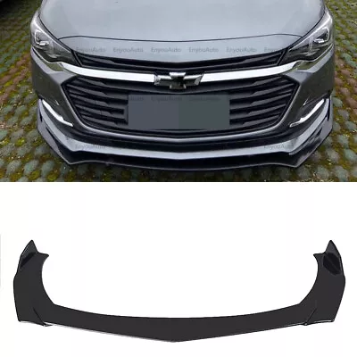 Parachoques delantero divisor de alerón labial negro brillante para Chevrolet Trax UNIVERSAL Foto 1 de 4