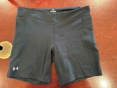 Under Armour Youth XL Black Athletic Snorts Cheer Gymnastics #1308 - Image 1 of 4