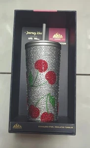 Bicchiere ciliegia strass Hydrapeak edizione limitata strass ciliegie. 25 oz - Foto 1 di 3