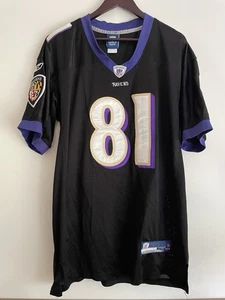 Baltimore Ravens #81 Boldin Jersey Reebok On Field Men’s size 48 Black Stitched - Picture 1 of 15