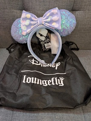 Diadema Oreja Lentejuelas Estampado Iridiscente Exclusivo de Minnie Mouse Loungefly Foto 1 de 4